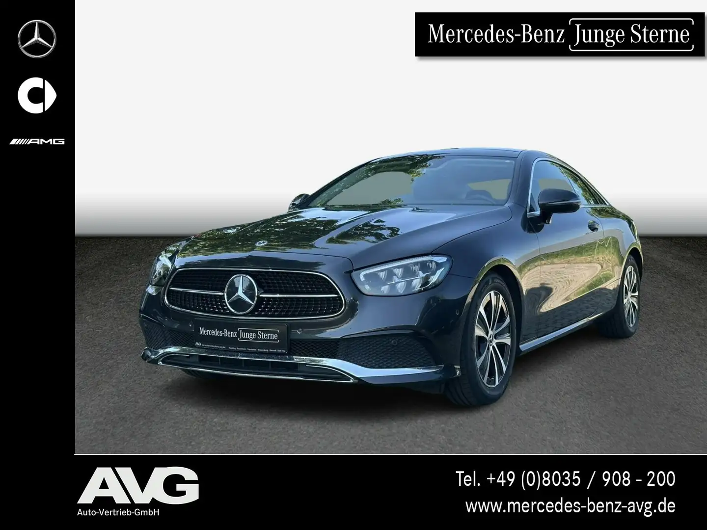 Mercedes-Benz E 220 E 220 d Coupé Avantgarde Pano MBUX Navi LED AHK Grijs - 1