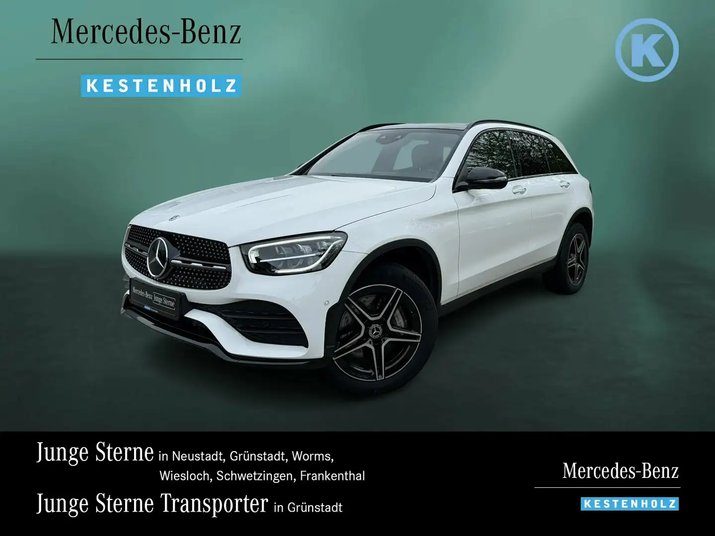 Mercedes-Benz GLC 300 GLC 300 de 4M AMG+NIGHT+AHK+DISTRO+PANO+KAM+MEMO Weiß - 1