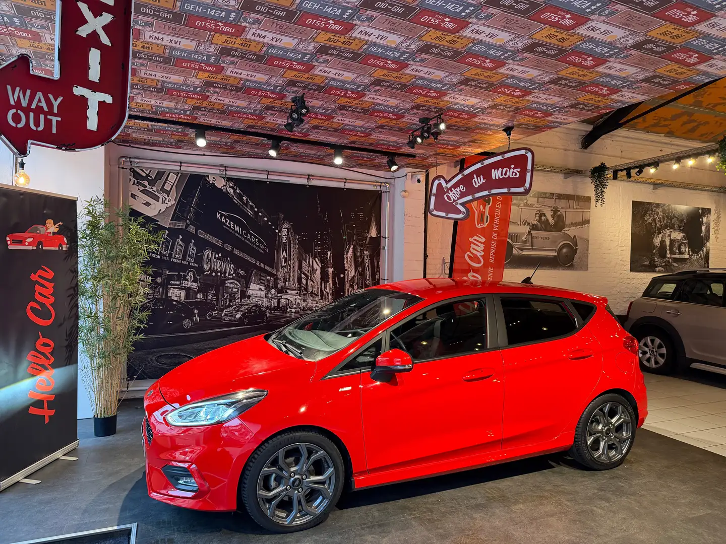 Ford Fiesta Fiesta 1.0 ST-Line * JANTES 17 " * CARPLAY * AIRCO Rouge - 1
