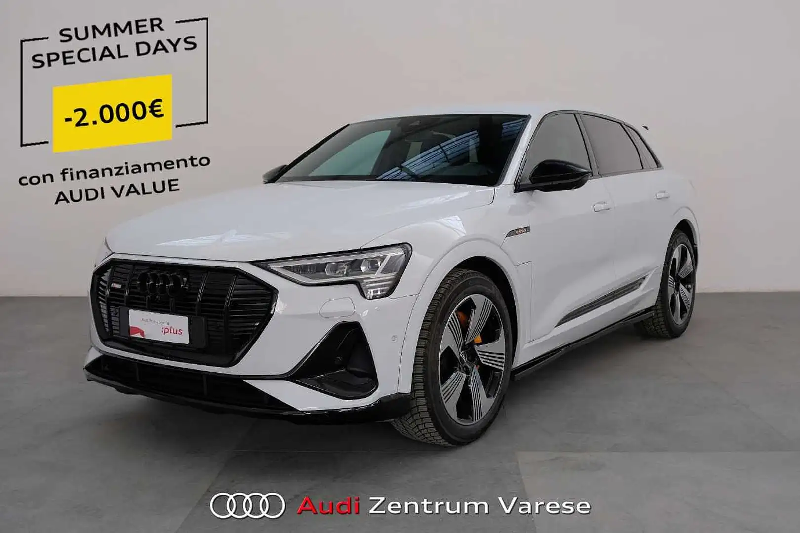 Audi e-tron 50 Quattro 313CV Sline Edition Blanc - 1