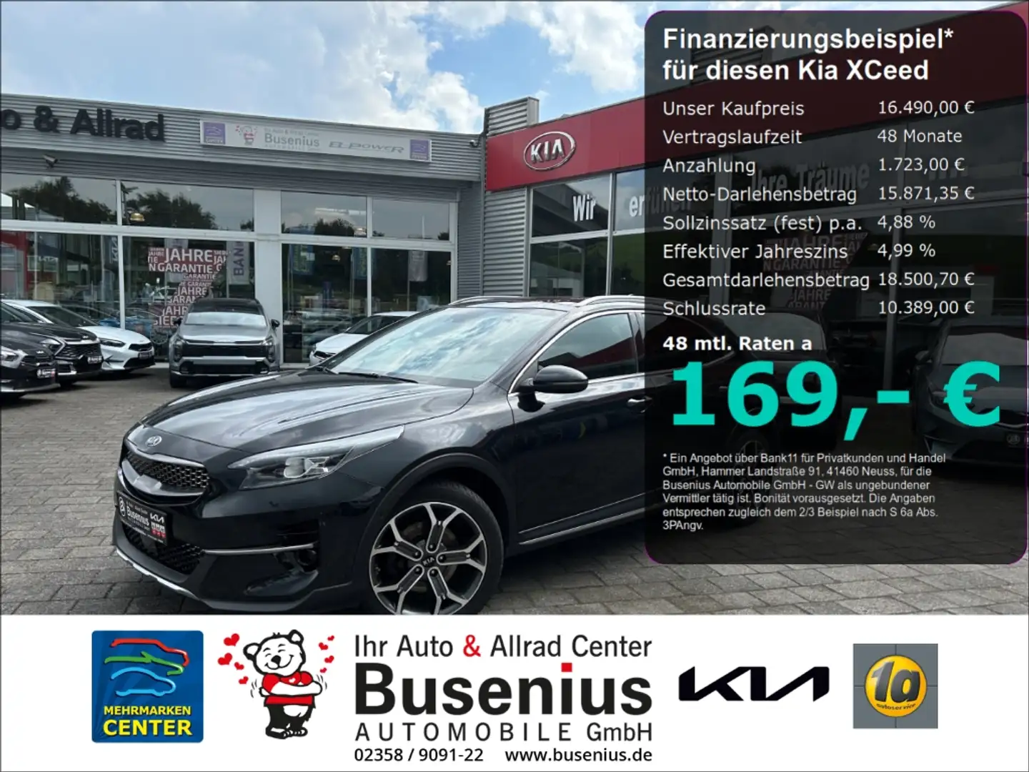 Kia XCeed 1.4 T-GDI Launch Edition +Pano+SHZ+Navi Negro - 1
