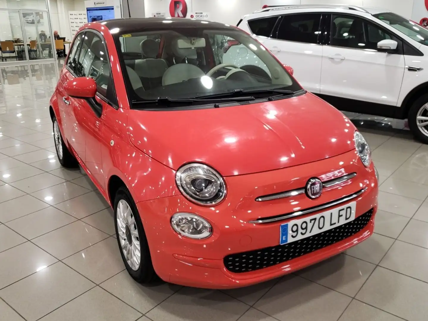 Fiat 500 1.2 LOUNGE S&S 69 3P Rouge - 2