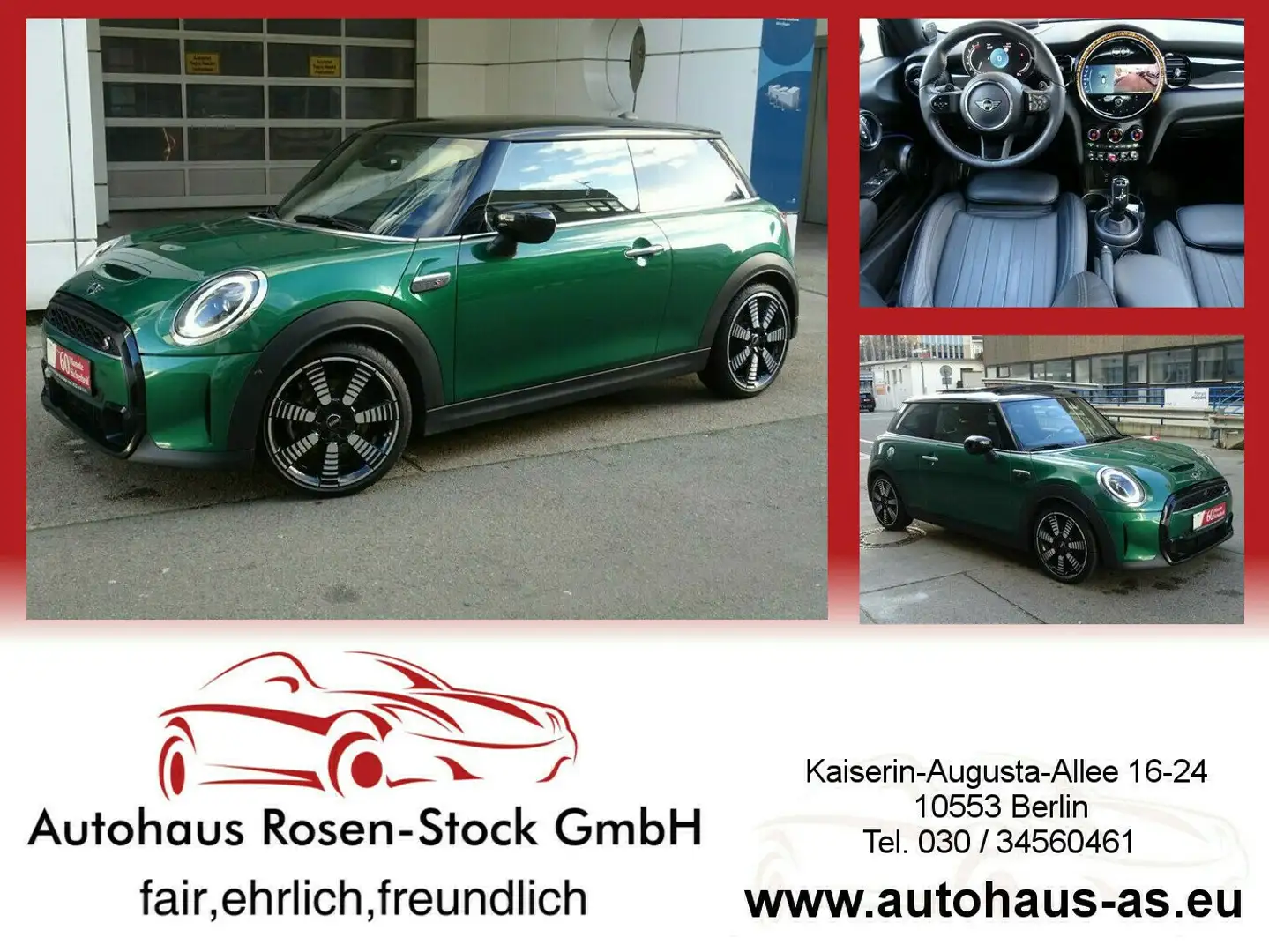 MINI Cooper S Classic Trim Autom,Leder,Kamera,Panor Grün - 1