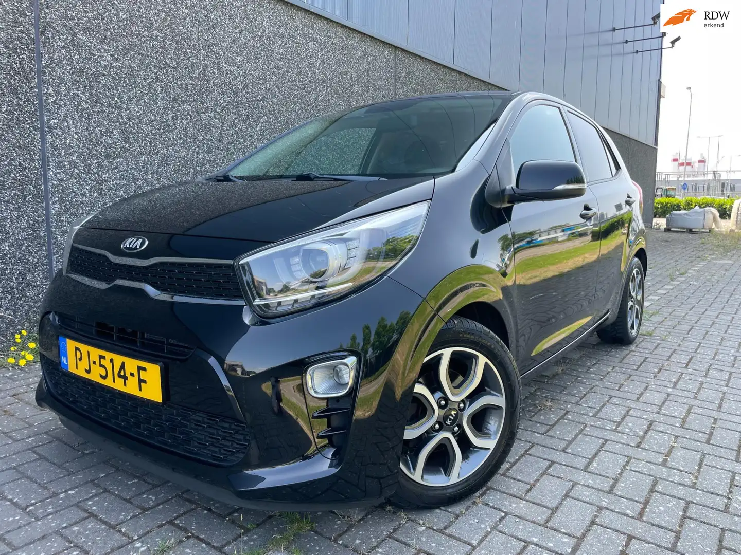 Kia Picanto 1.0 CVVT First Edition/Dealer onderhouden/Full opt Noir - 1