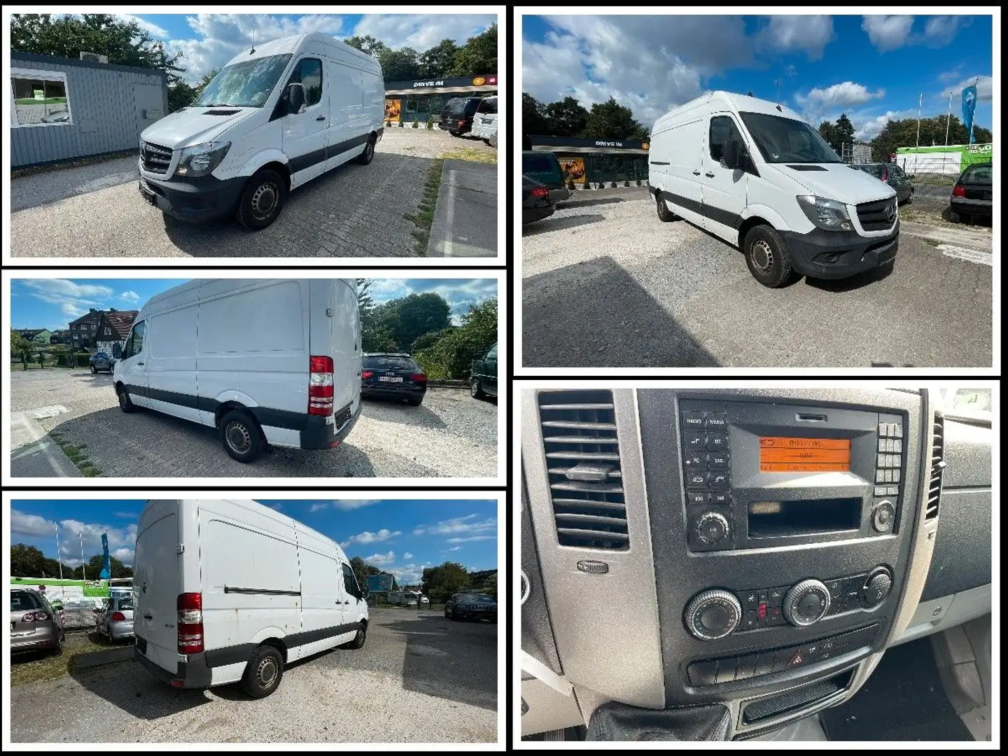 Mercedes-Benz Sprinter II Kasten 211 CDI m. KLIMA...19% MWST! Blanc - 1