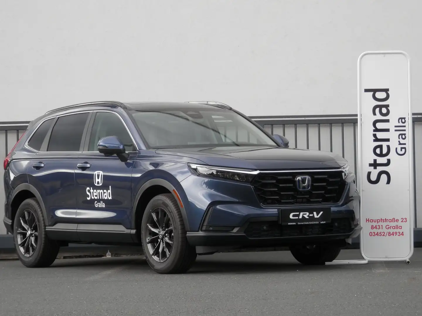 Honda CR-V 2,0 i-MMD e:HEV Advance AWD Aut. Blau - 1