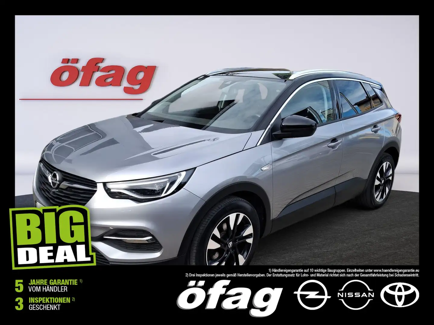 Opel Grandland X 1.5 Diesel Ultimate Aut. Navi+SHZ+LM Gris - 1