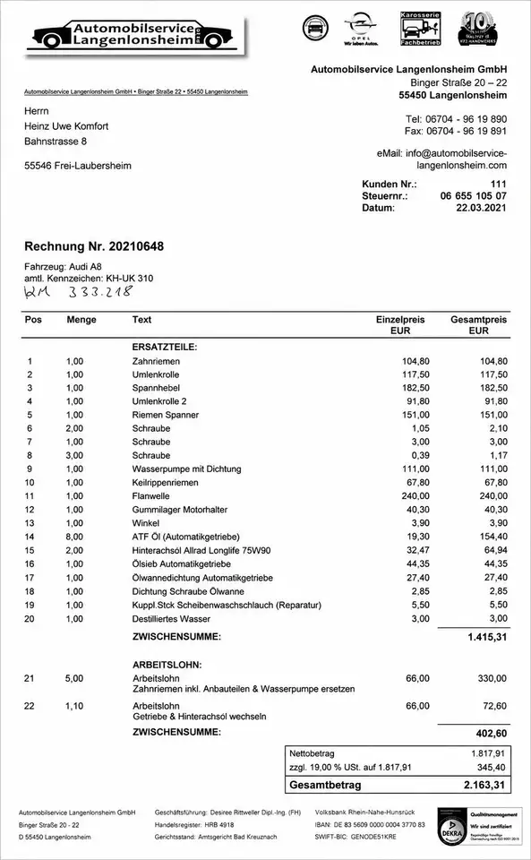 Audi A8 4.2 quattro, foto 1