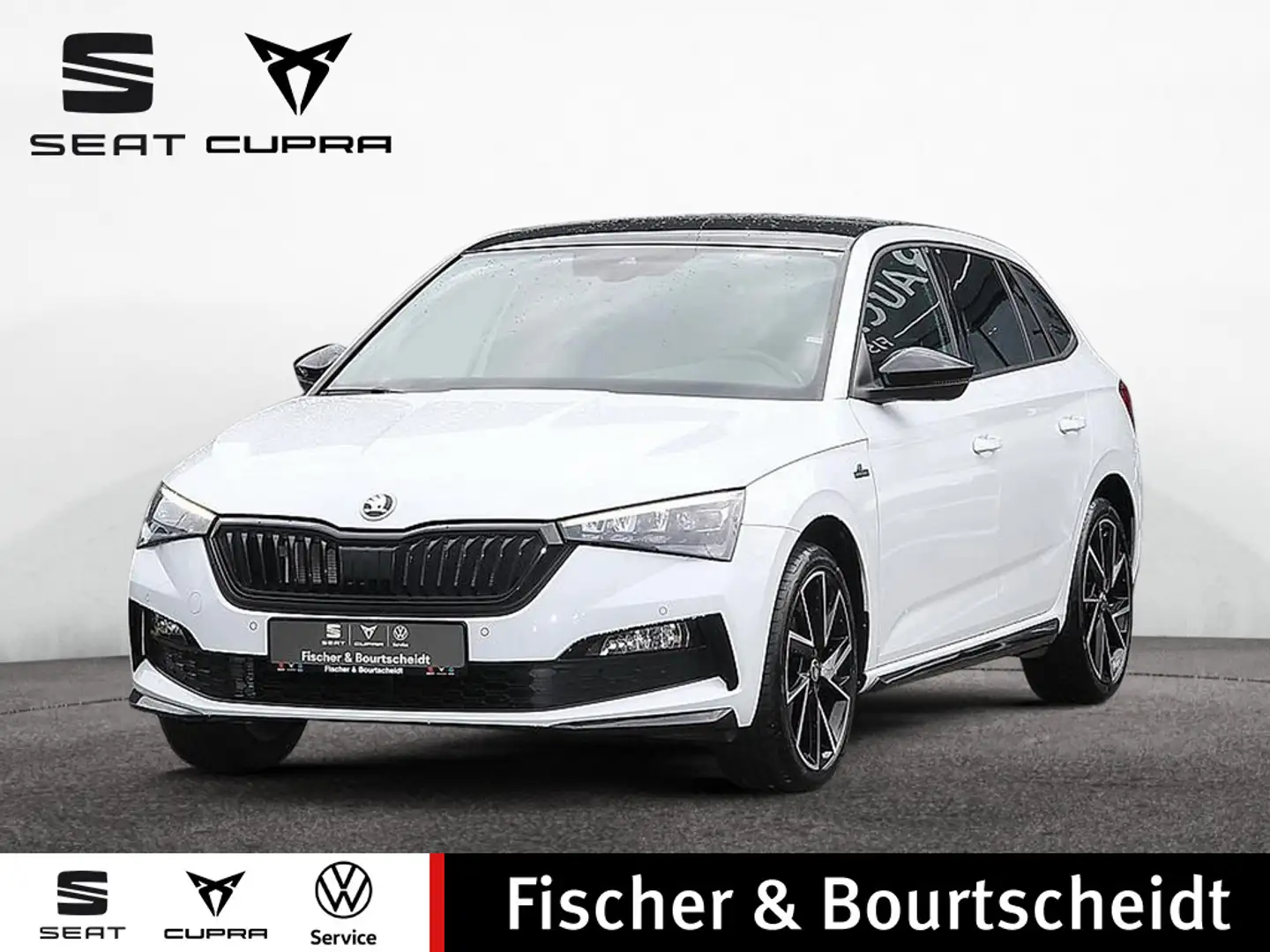 Skoda Scala 1.0 TSI Monte Carlo DSG NAVI PANO KAMER Weiß - 1