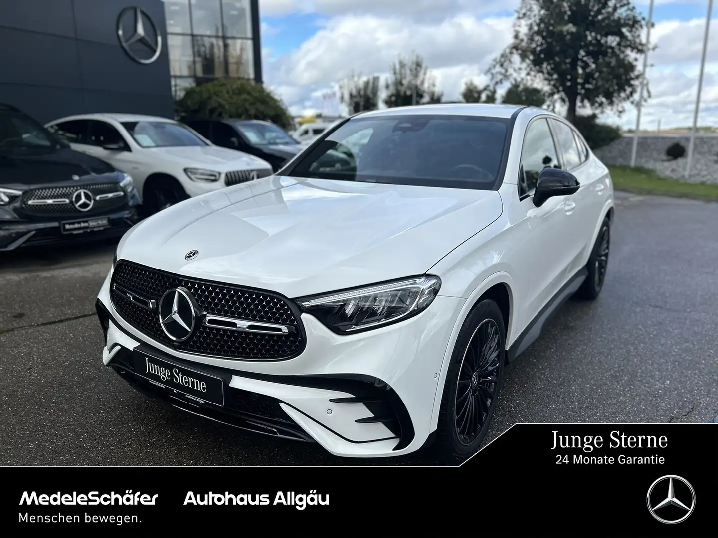 Mercedes-Benz GLC 220 GLC 220 d 4M Coupé AMG Night AHK LED EasyP Ambie Weiß - 1