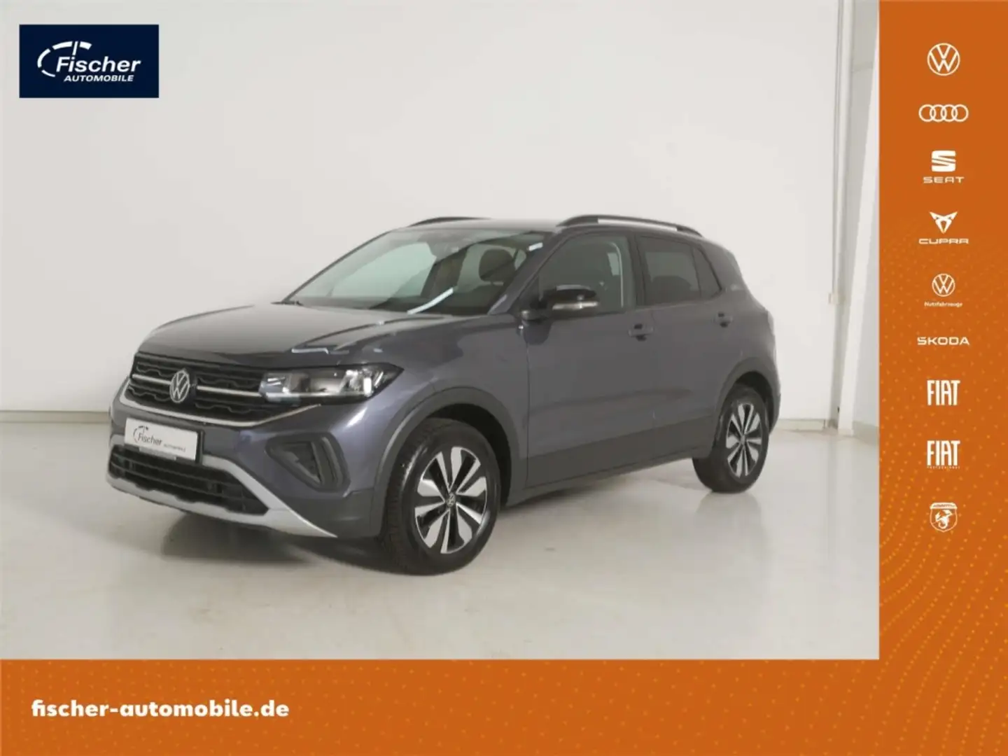 Volkswagen T-Cross 1.5 TSI GOAL DSG LED/NAV/ACC/RFK/DC/SH Grau - 1