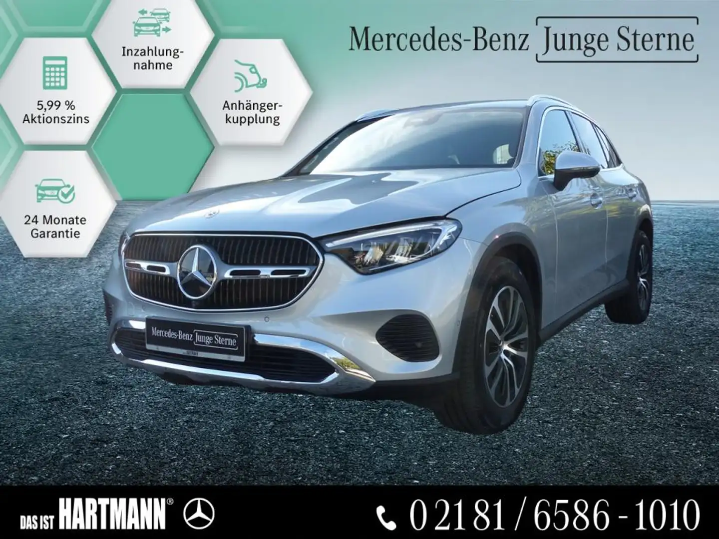 Mercedes-Benz GLC 220 d 4M AVANTGARDE+PLUS+AHK+360+WINTR+MEMORY Silber - 1