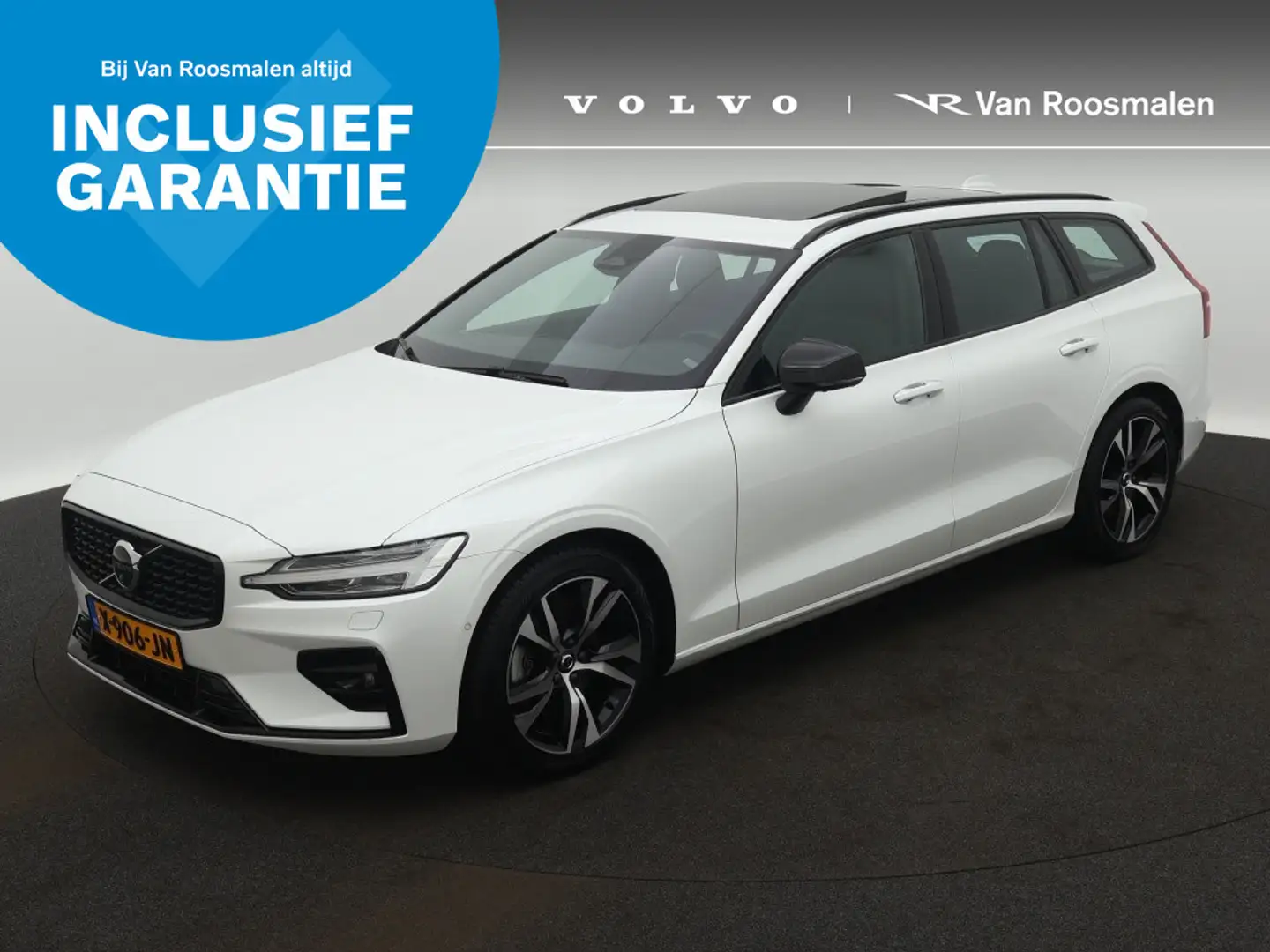 Volvo V60 2.0 B3 Plus Dark | Panoramadak | Trekhaak | 360° C Blanco - 1