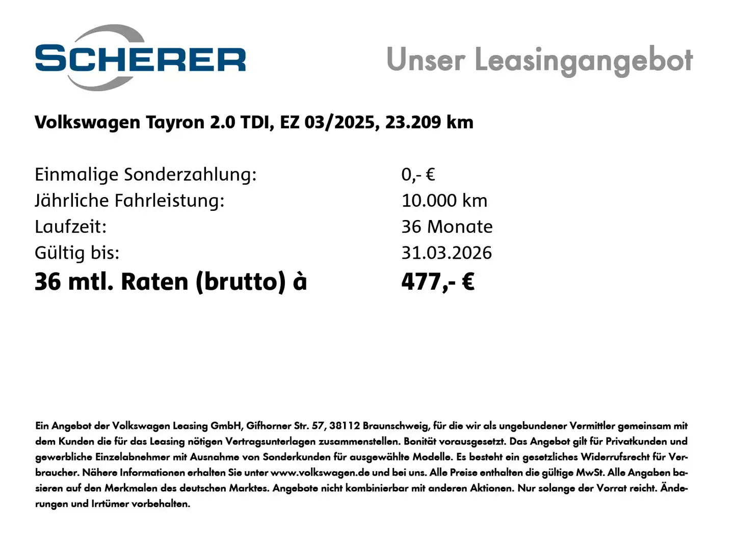 Volkswagen Tayron 2.0 TDI DSG 4Mot. 7-Sitzer IQ.LIGHT AHK Weiß - 2