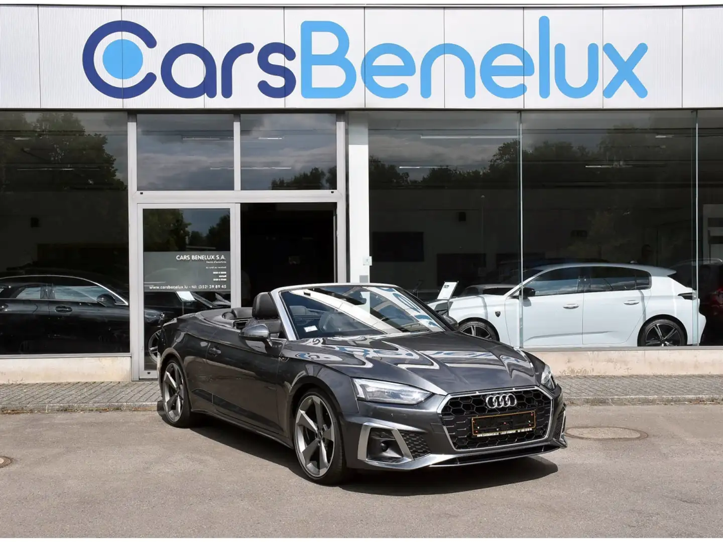 Audi A5 Cabrio 35 TFSI S-Line S-Tronic CUIR CHFF NUQUE Gris - 1