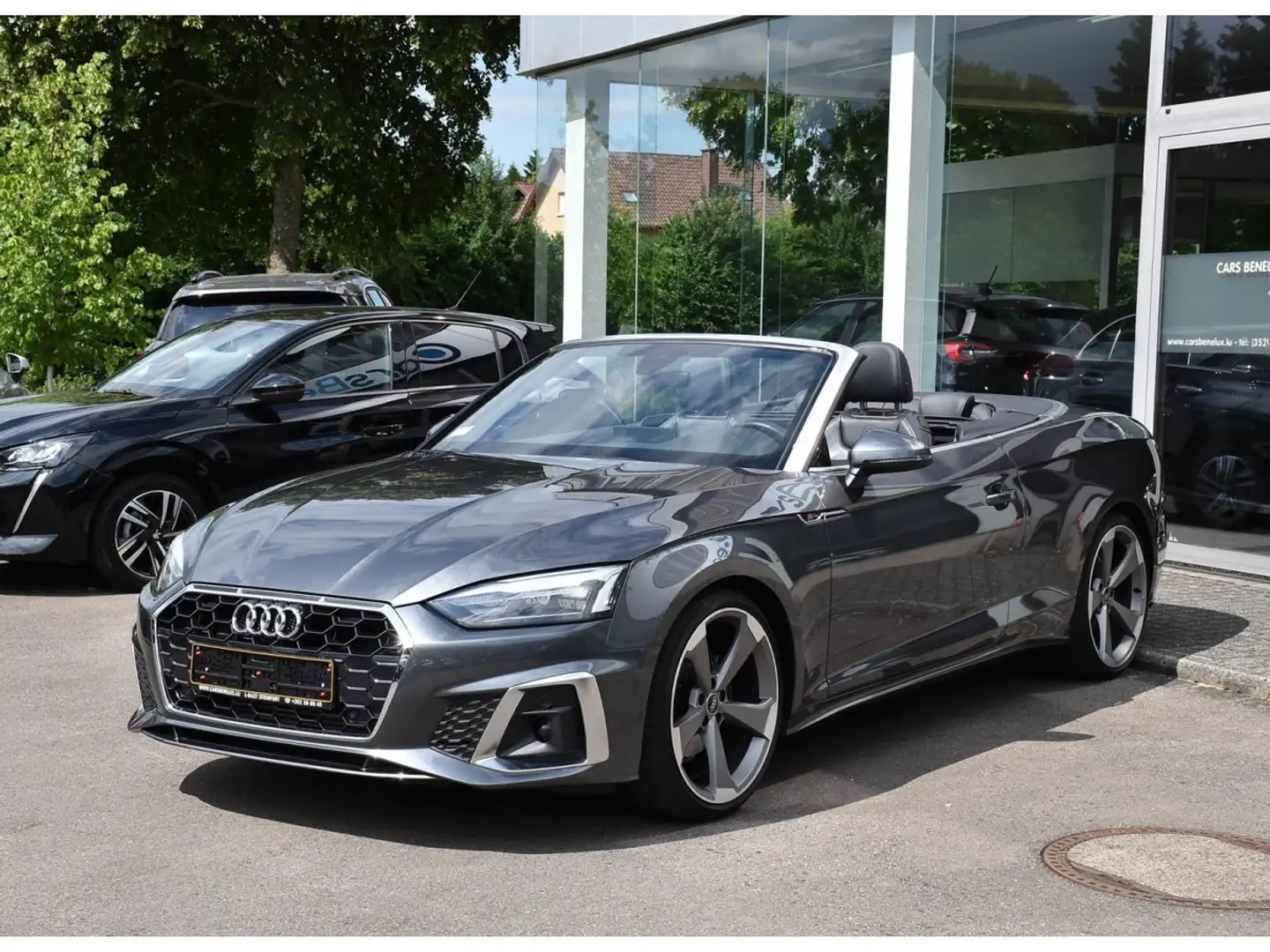 Audi A5 Cabrio 35 TFSI S-Line S-Tronic CUIR CHFF NUQUE Gris - 2