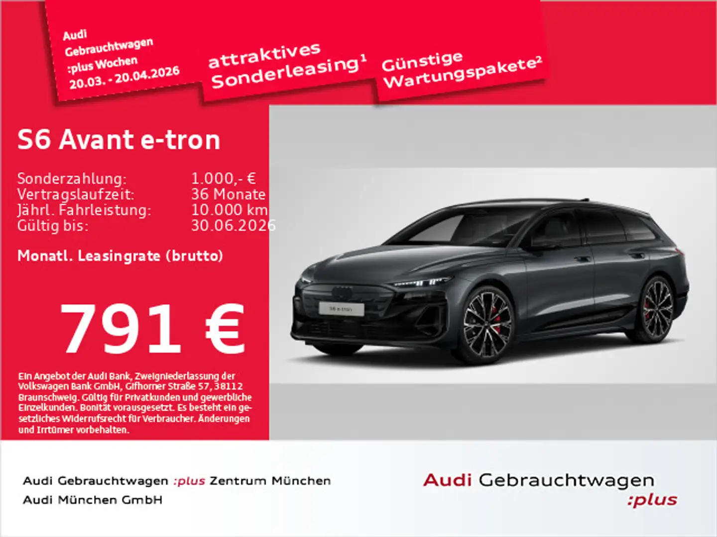 Audi S6 e-tron edition one Pano/ACC/B&O/LuftFed Gris - 1