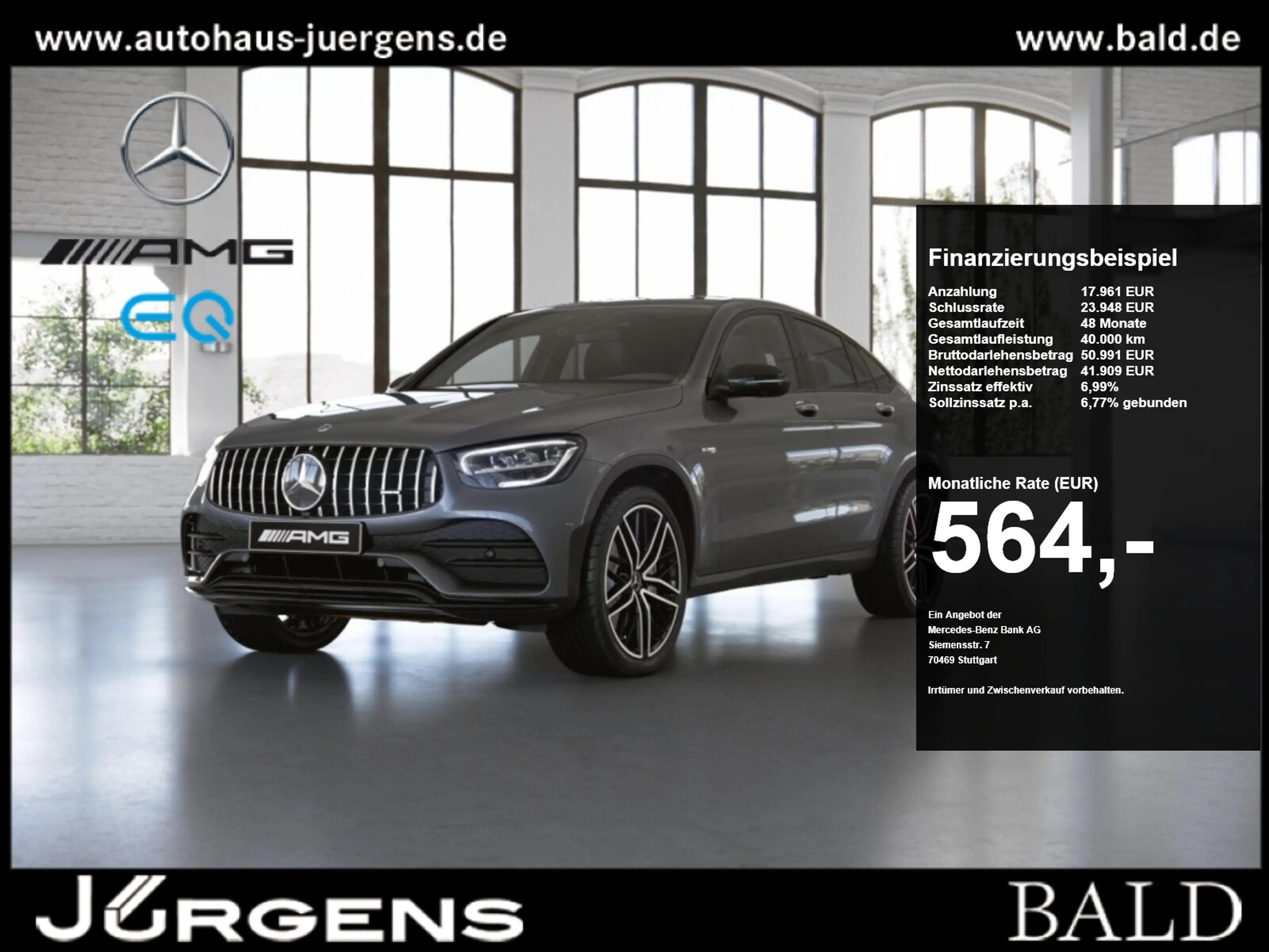 Mercedes-Benz GLC 43 AMG 4M Coupé Perf-AGA/SHD/360/Night/21'