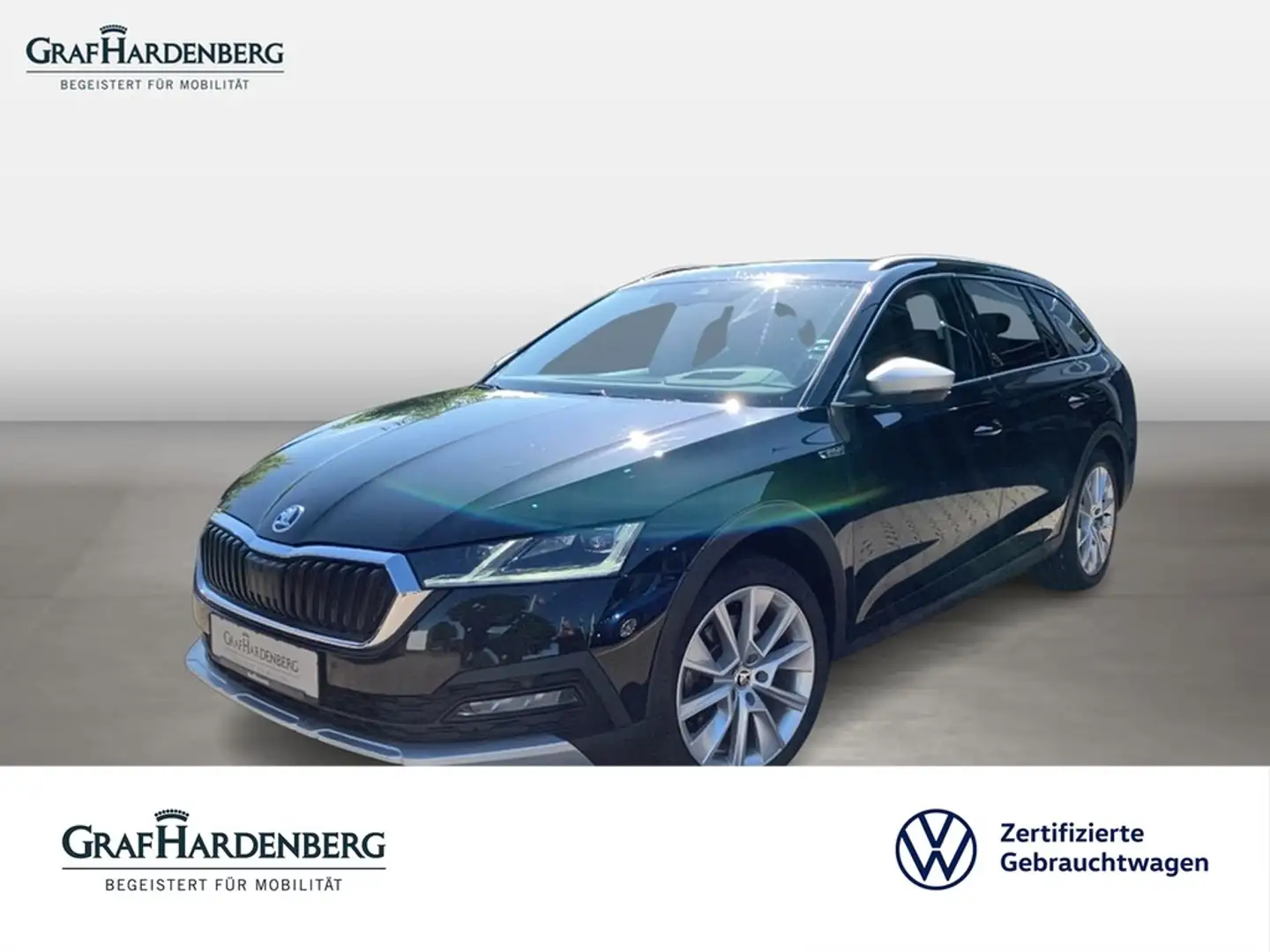 Skoda Octavia Combi Scout 4x4 TDI DSG Navi AHK LED ACC Schwarz - 1