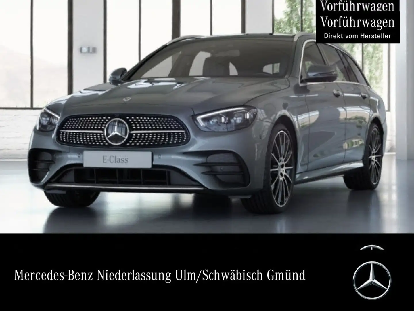 Mercedes-Benz E 450 T 4M AMG+PANO+360+AHK+MULTIBEAM+STHZG+CARBON Gris - 1