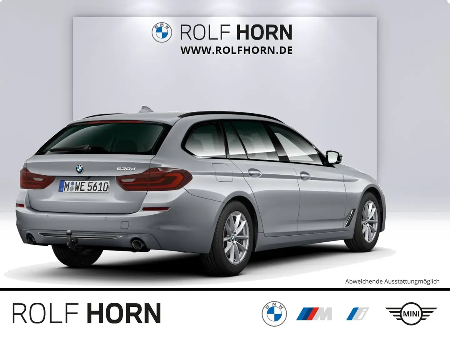 BMW 530 d Touring Sport Line Autom HUD Pano AHK 360° Silber - 2
