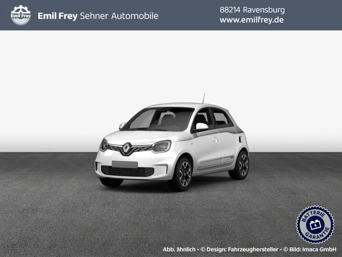 Renault Twingo Electric Techno Weiß - 1