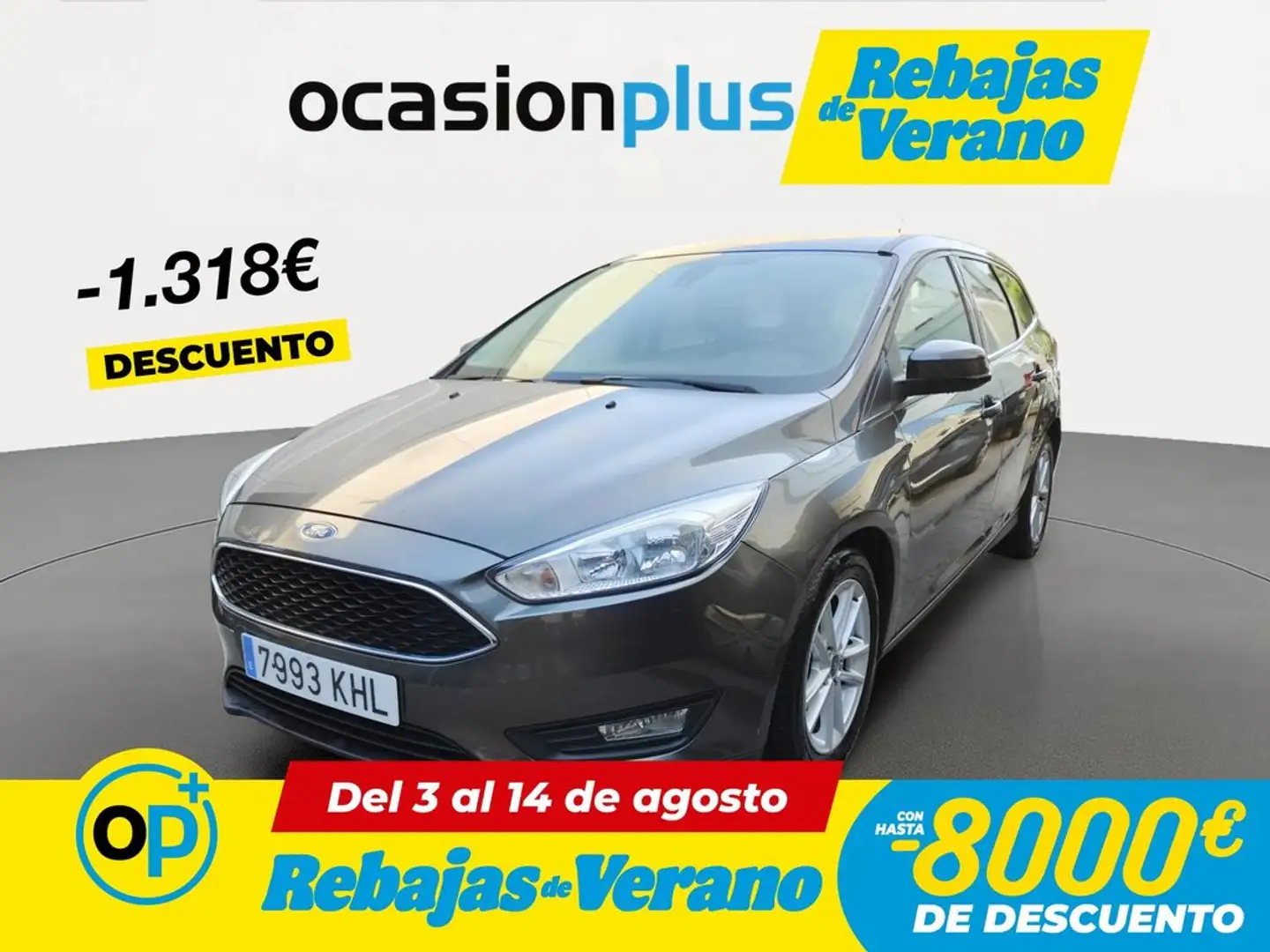 Ford Focus Sb. 1.6 TI-VCT Trend+ (flotas) Gris - 1