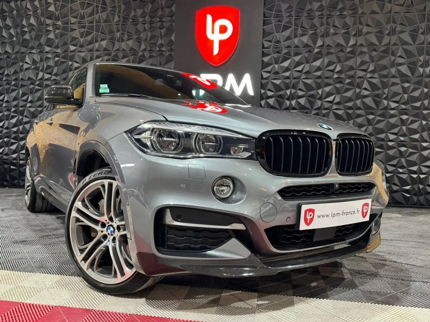 BMW X6 M50dA 400ch Gris - 2