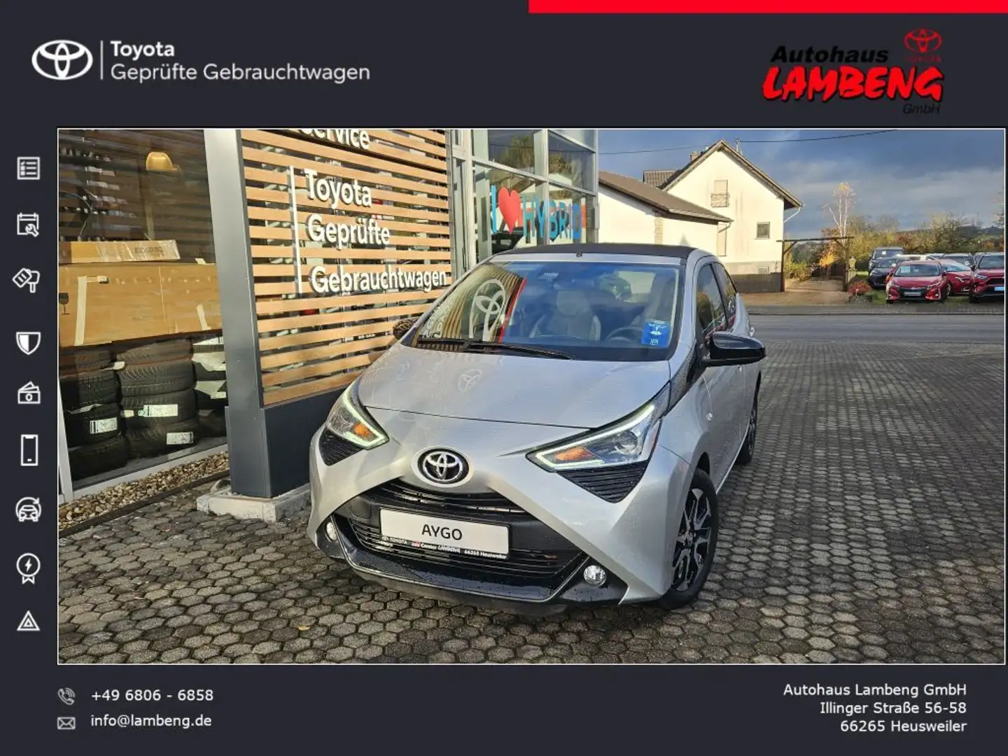 Toyota Aygo X x-play Team Deutschland Zilver - 1
