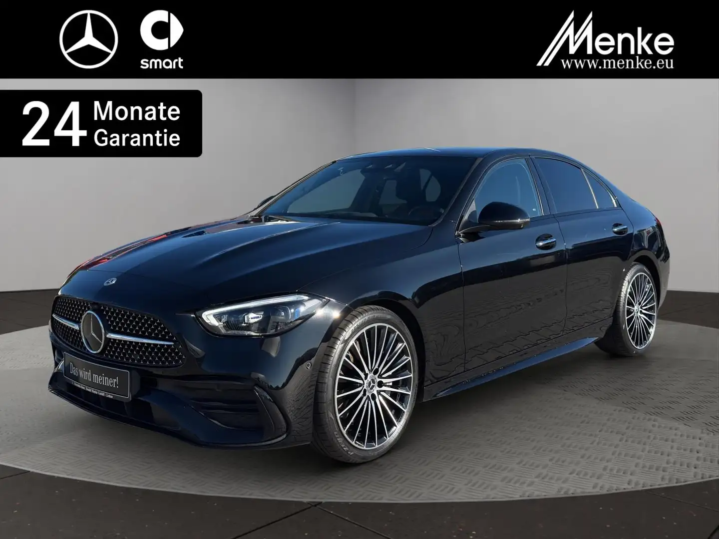 Mercedes-Benz C 300 d AMG+Night+Burm+HUD+Pano+Memo+AHK+Premium Schwarz - 1