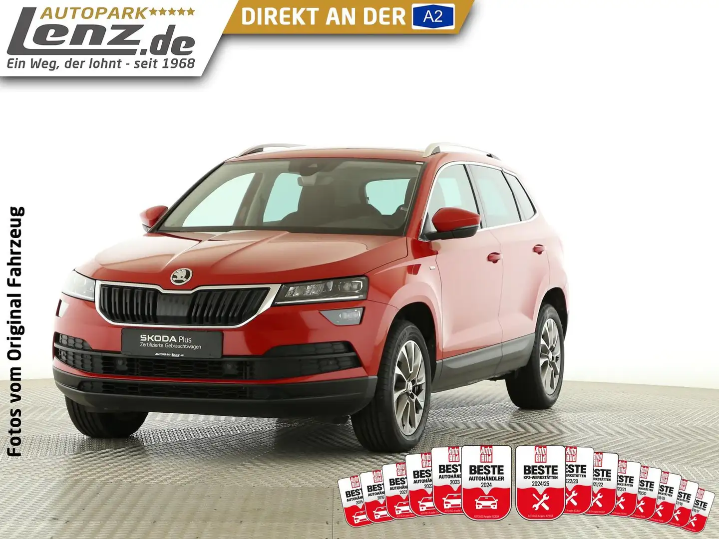 Skoda Karoq Clever LED Navi ACC Smartlink SHZ WIFI FSE Rot - 1