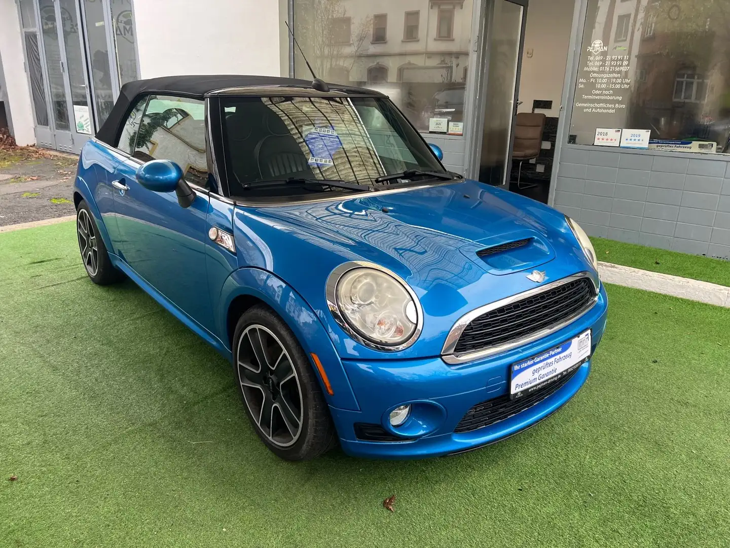 MINI Cooper S Cabrio,KlimaA,NAVI,SHZ+L,LED,BI-X,PDC Blauw - 1
