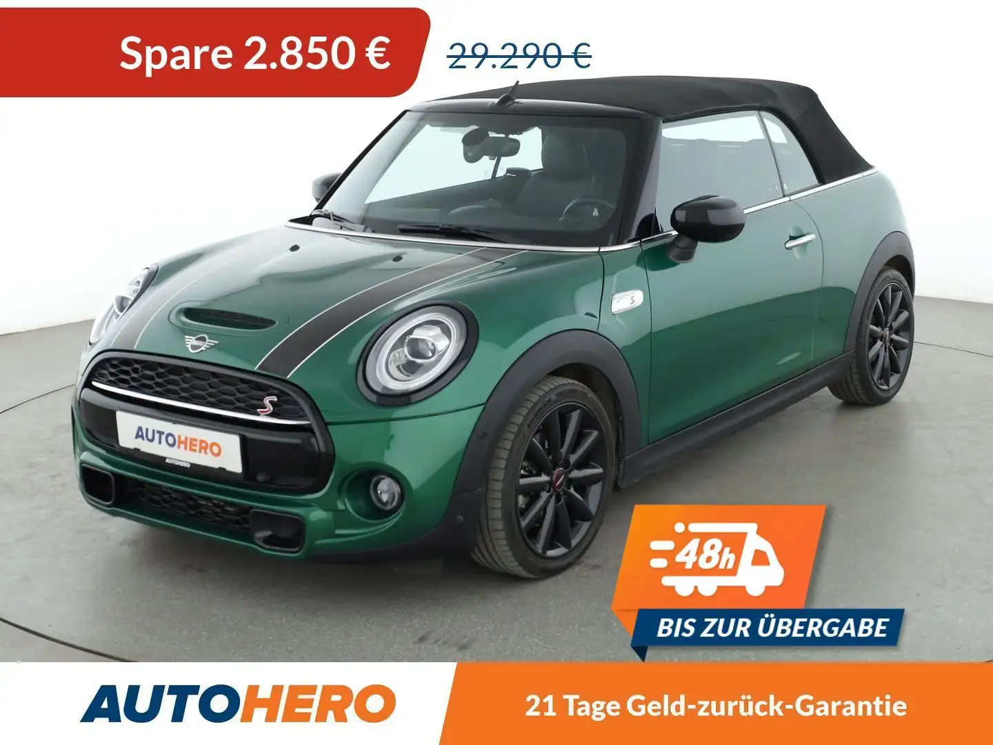 MINI Cooper S Cabrio Cooper S Aut.*NAVI*LED*TEMPO*CAM*PDC*SHZ* Grün - 1