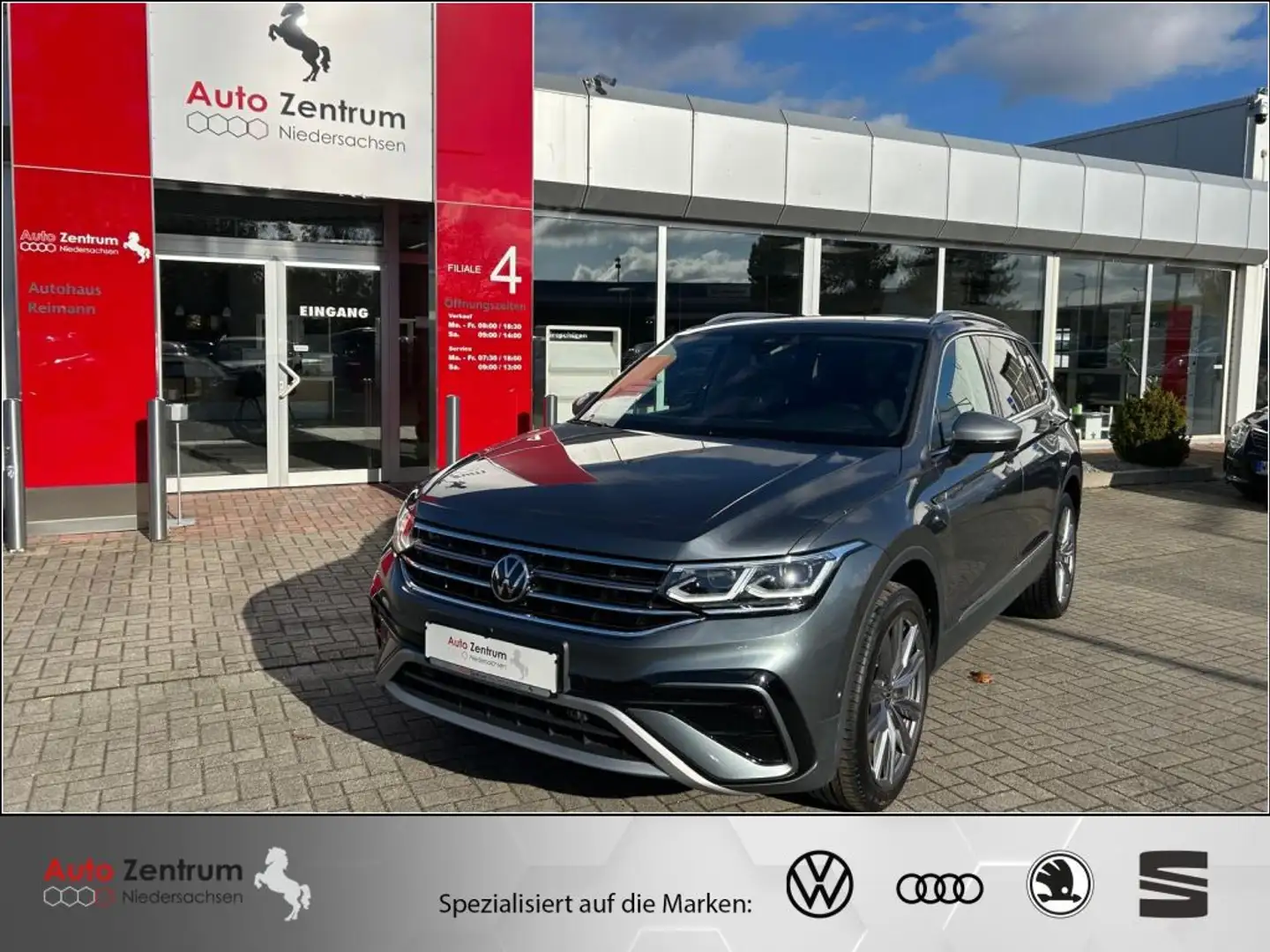 Volkswagen Tiguan Allspace 2.0 TDI 4M 7-Sitzer HarmanKard AHK*StandH Gris - 1
