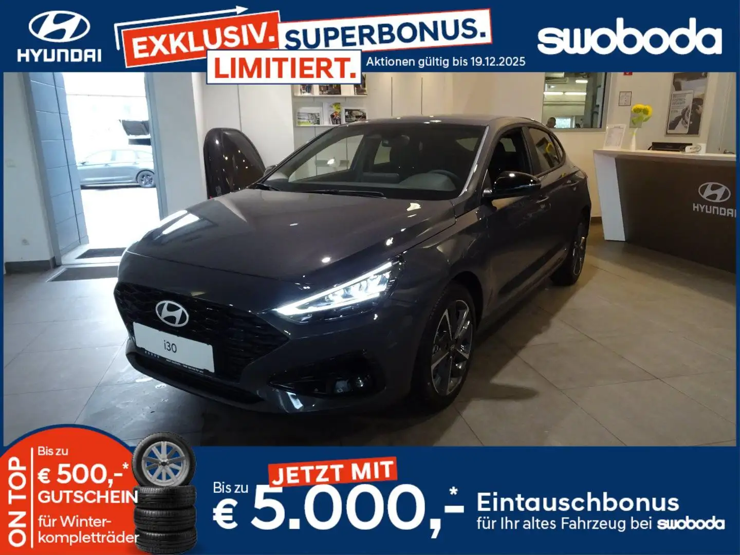 Hyundai i30 Fastback - PD GO Plus 1.0 TGDI c5fu1 Grau - 1