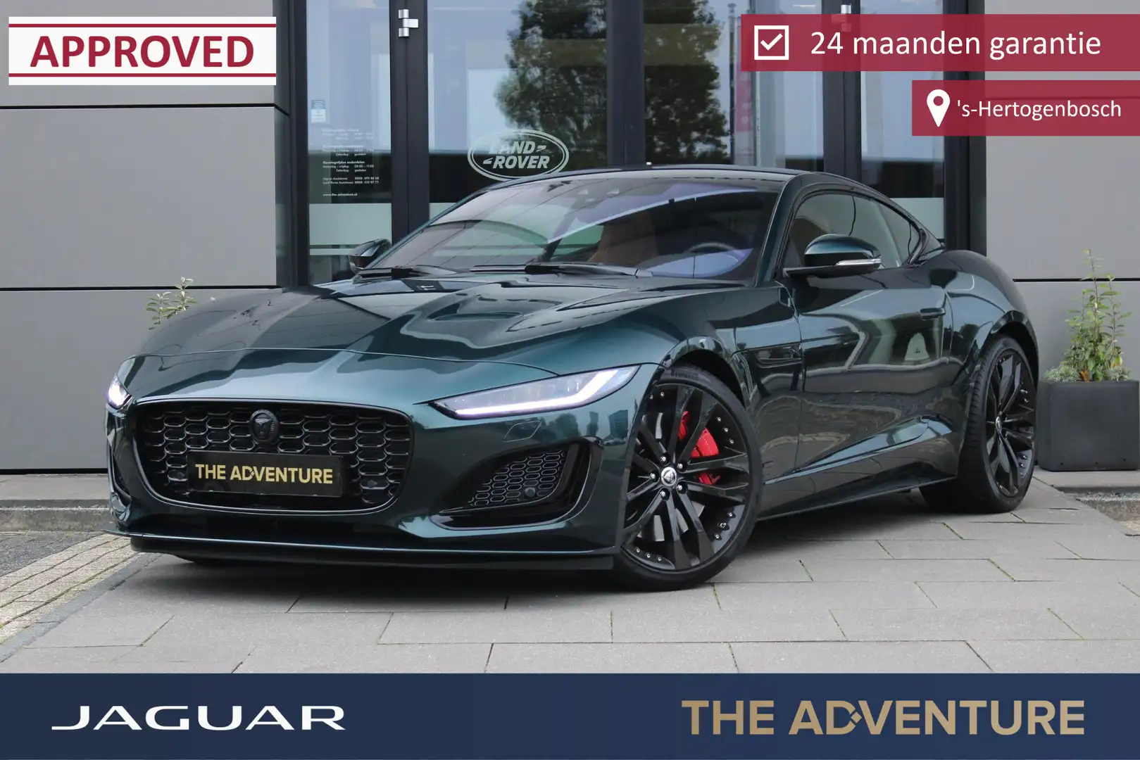 Jaguar F-Type P450 RWD 75 | SVO BRG | Extended Leather | Pano | Groen - 1