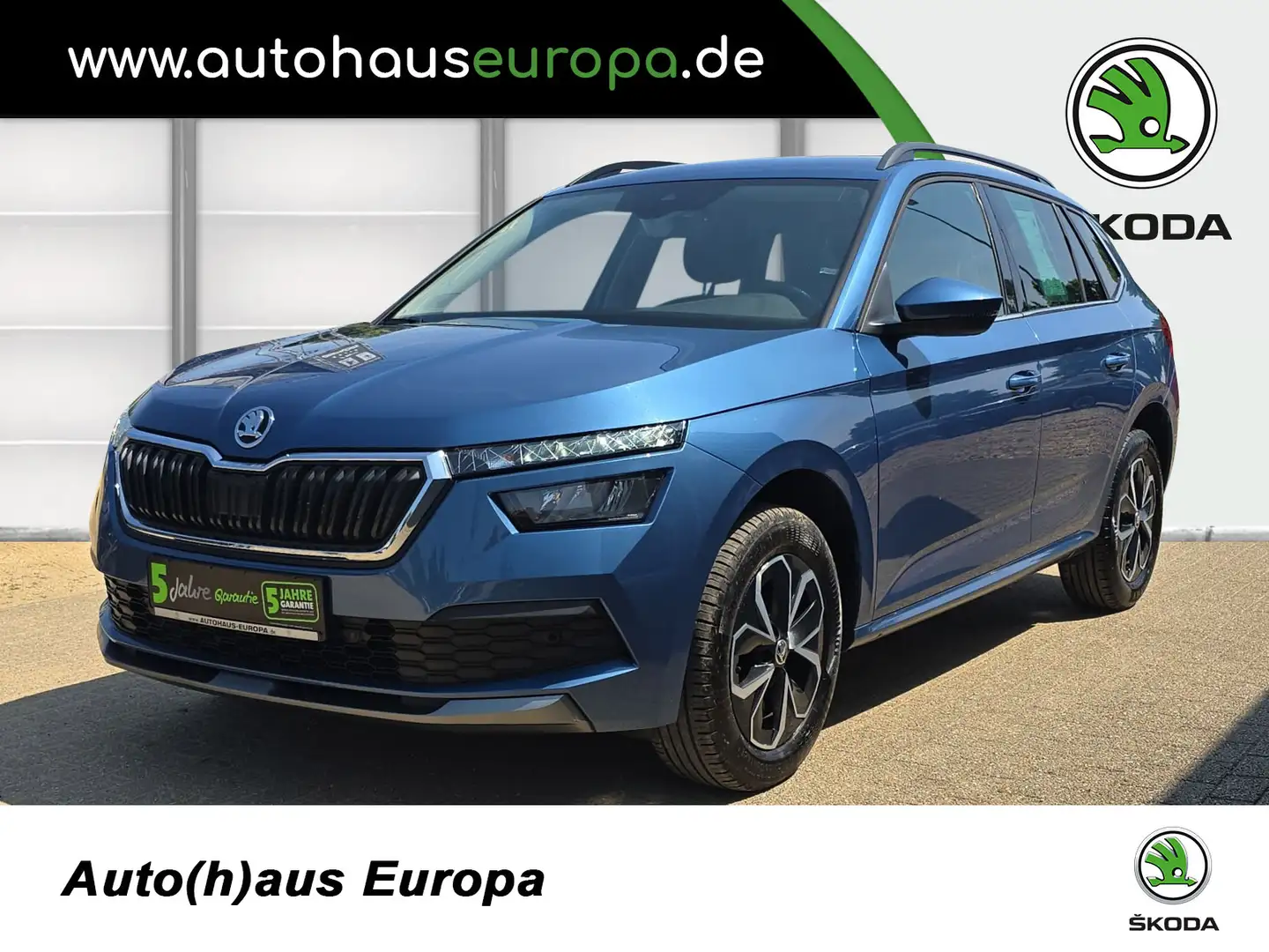 Skoda Kamiq 1.5 TSI DSG Ambition KlimaA SmartLink Kam PDC SHZ Bleu - 1