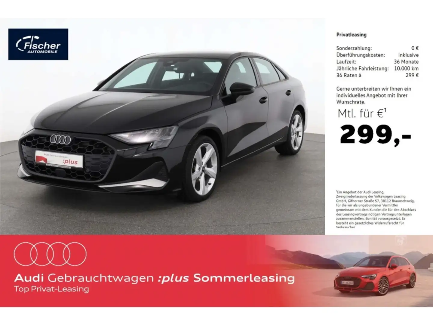 Audi A3 Limousine 35 TDI advanced S-Tronic NAV/Virt. Schwarz - 1