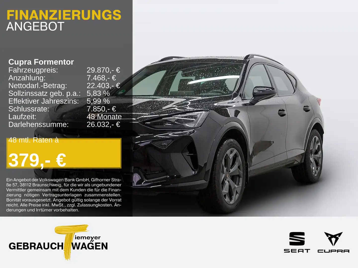 CUPRA Formentor 1.5 eTSI DSG FACELIFT NEUES MODELL LM1 Nero - 1