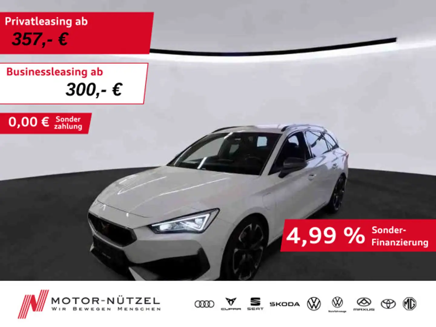 CUPRA Leon ST 1.4 eHybrid LED+NAVI+ACC+DCC+SHZ+RFK+19" Weiß - 1