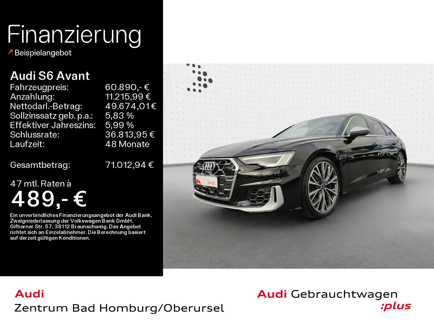 Audi S6 3.0 TDI quattro*Stadt/Tour*Rückfahrkame Schwarz - 1