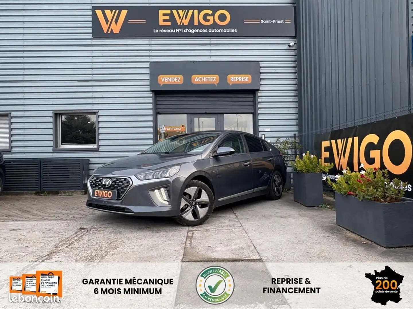 Hyundai IONIQ 1.6 141h 105ch hybrid executive entretien constructeur Gris - 1