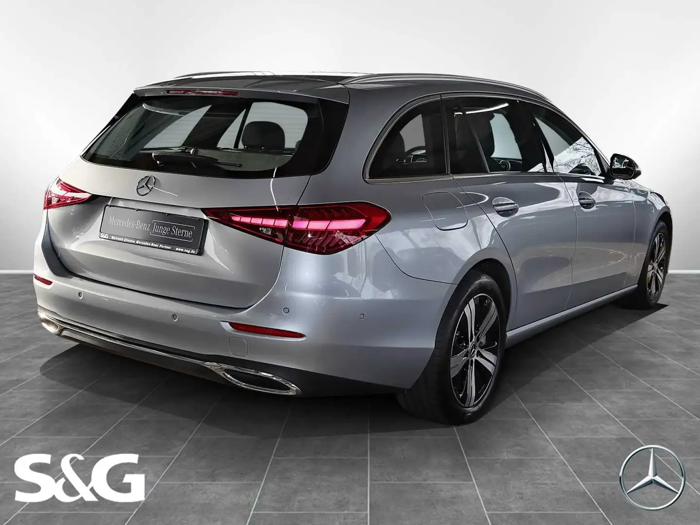 Mercedes-Benz C 300 de 4M T AHK+PANO+KAMERA+TOTWINKEL+MEMORY Silber - 2