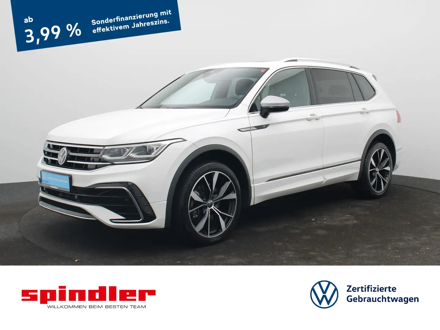 Volkswagen Tiguan Allspace R-Line 2.0TDI 4M DSG/ Pano, Navi Weiß - 1