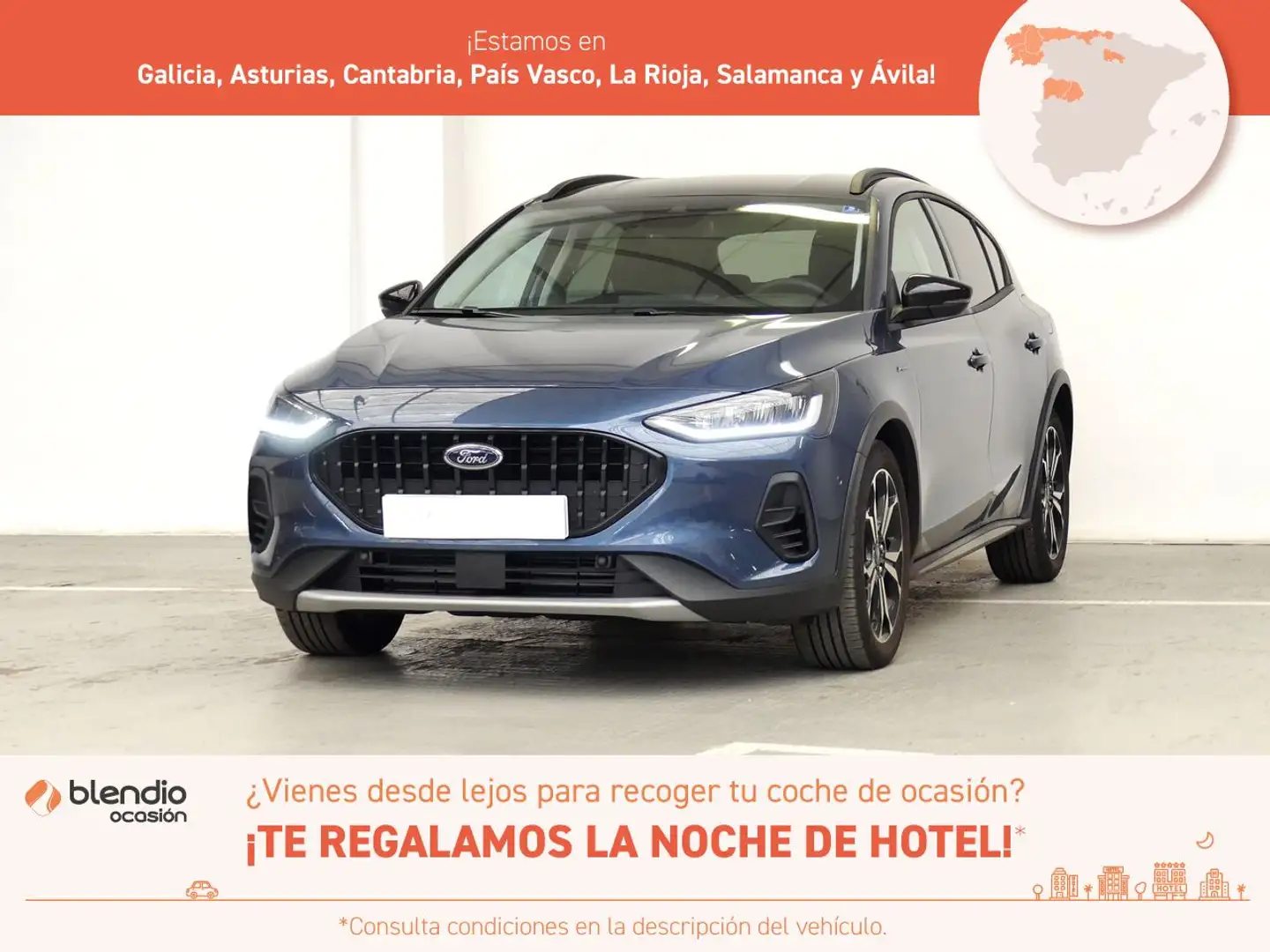 Ford Focus 1.0 ECOBOOST MHEV 114KW ACTIVE SIP 155 5P Modrá - 1