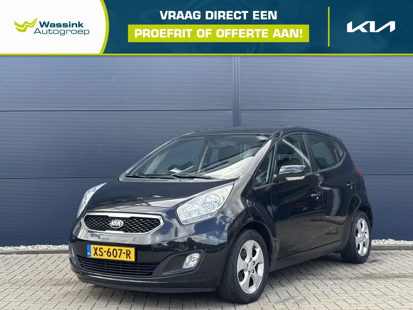 Kia Venga 1.6 CVVT 126pk AUTOMAAT|Stoelverwarming|Parkeersen Zwart - 1