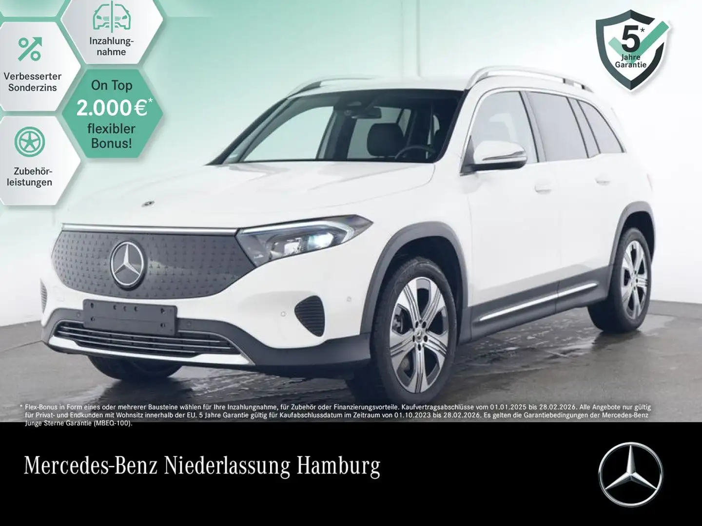 Mercedes-Benz EQB 300 4M PROG+ADVANCED+KAMERA+SPUR Weiß - 1