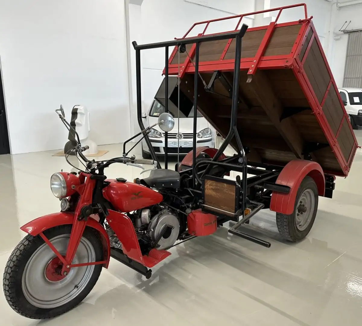 Moto Guzzi Ercole motocarro d'epoca Rosso - 2