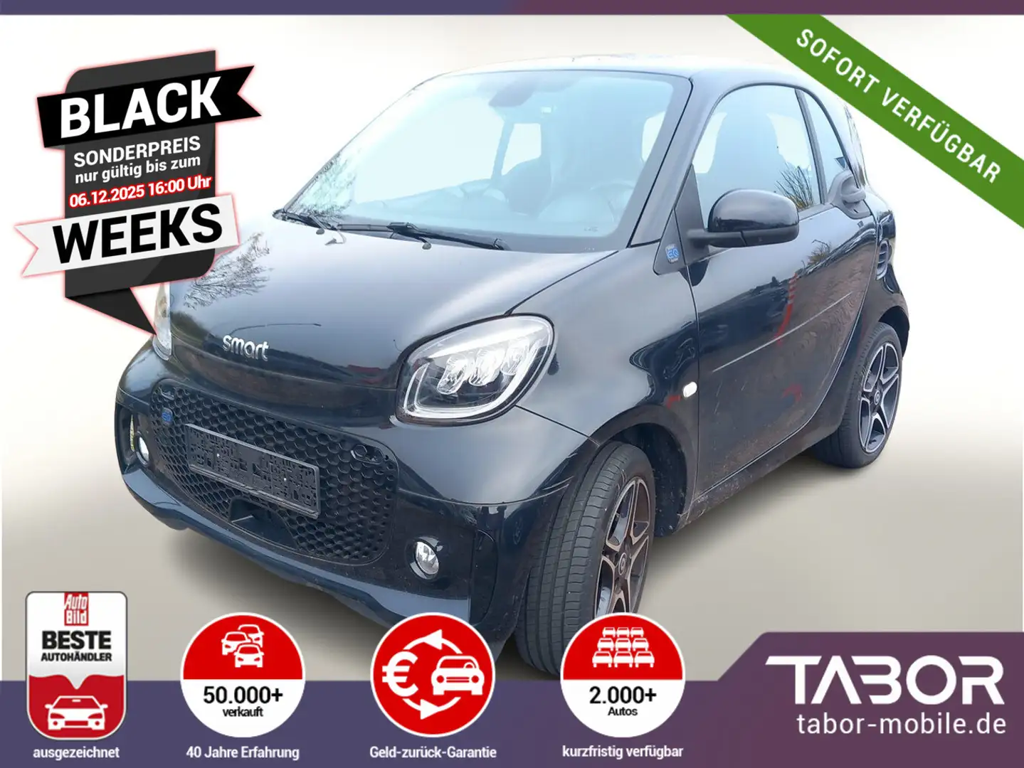 smart forTwo fortwo coupe  prime LED Nav Pano Kam PDC SHZ Schwarz - 1