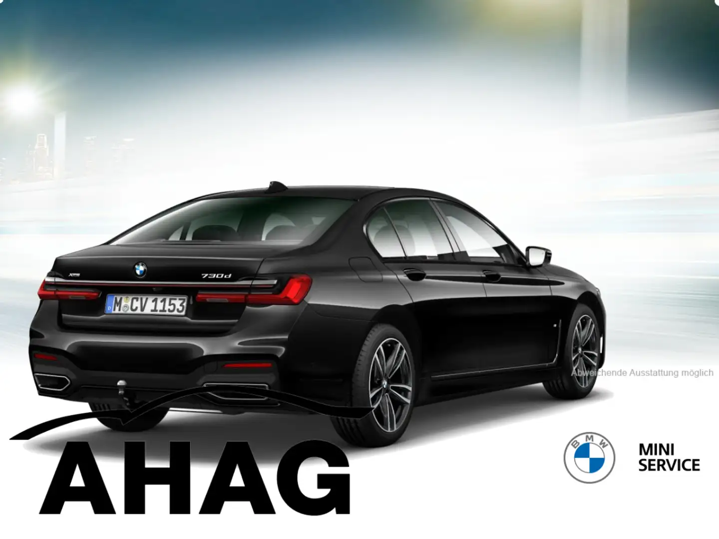 BMW 730 d xDrive M Sport Innovationsp SportAut. Stdhz Schwarz - 2